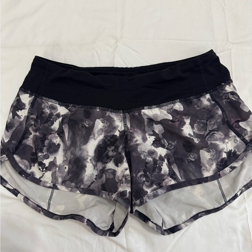 Lululemon Athletica Black and Gray Athletic Shorts